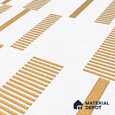 Highlighter Tiles  Tile TL 07251 Plana 8011 GLM (Gold) 1 ft x 1 ft Ceramic Matte Finish - 9 mm  | 2 mm Spacer is Mandatory (Sample)